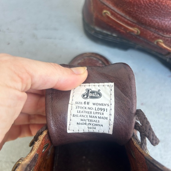 Justin chukka boots vintage western size 7 - Picture 7 of 7